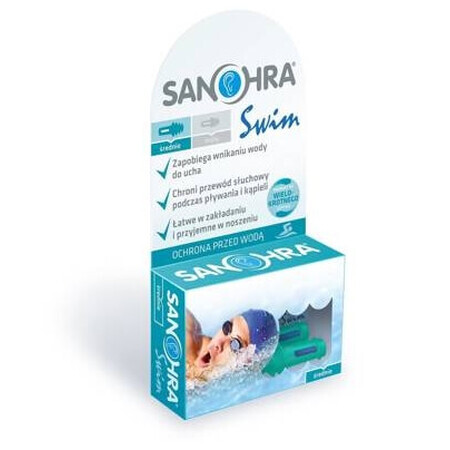 Protectores auditivos Sanohra Swim para adultos, 1 par