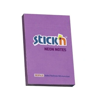 Stickn, Blocco note appiccicoso, 100 fogli viola neon
