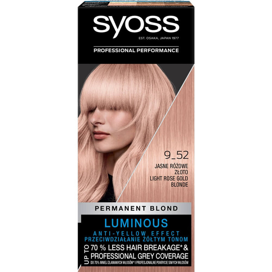 Syoss Permanent Blond Waskleur 9_52 Lichtroze Goud