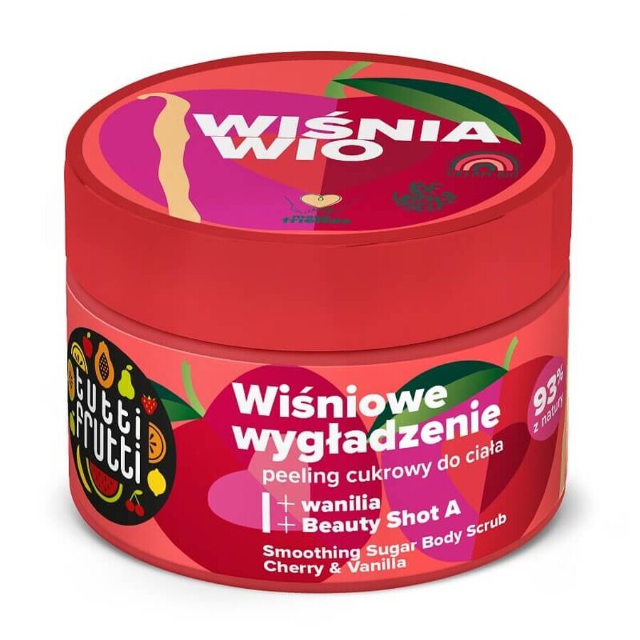 Farmona Tutti Frutti Tutti Frutti Sugar Body Scrub met Wijnrank en Vanille + Beauty Shot A, 300g