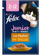 Felix, Junior, comida para gatos, pollo en gelatina, 85g