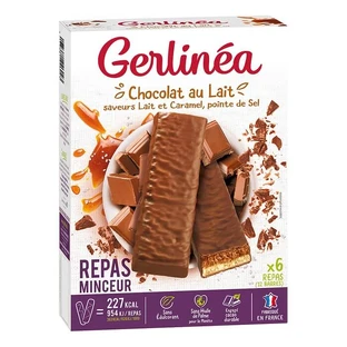 Barritas proteínicas doble chocolate doble sabor, 372 g, Gerlinea