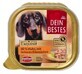 Dein Bestes, Comida h&#250;meda para perros, Exquisit, 60% pollo con sabroso caviar de poldwica, 300 g