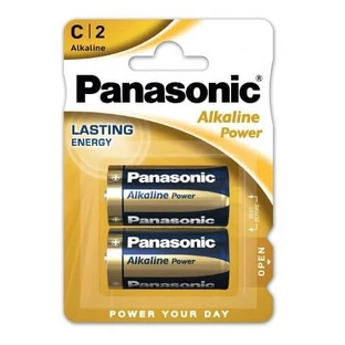 Pila alcalina Panasonic C2, 2 unidades