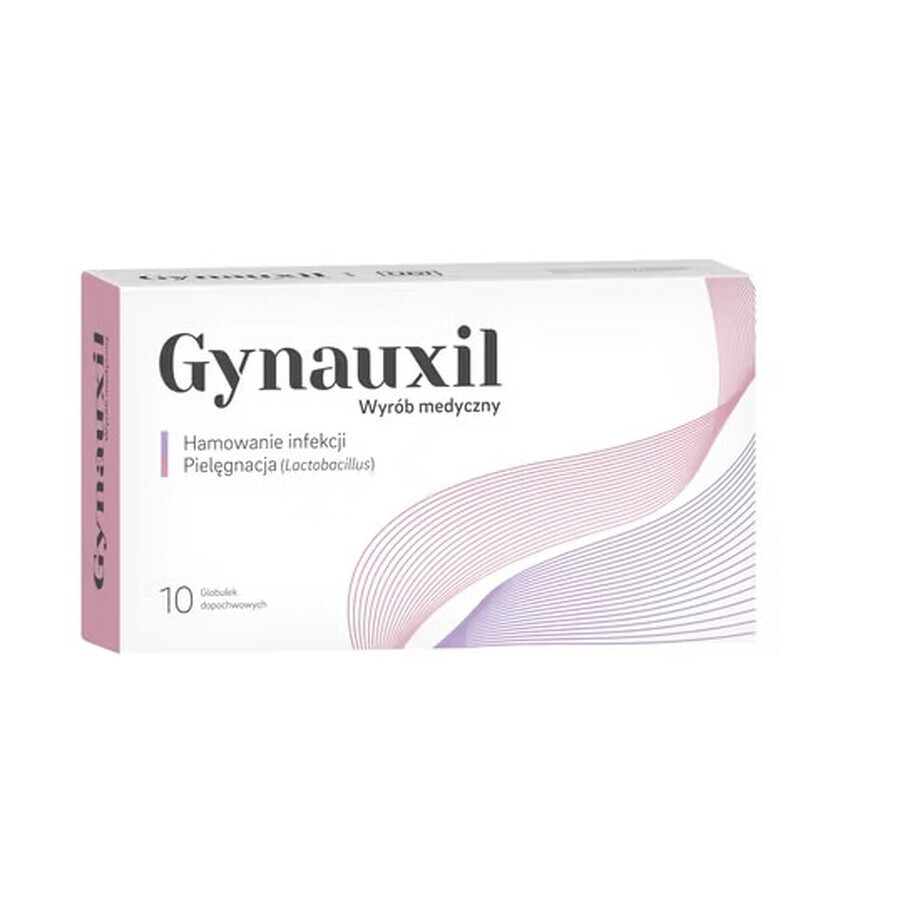 Gynauxil glóbulos vaginales, 10 unidades