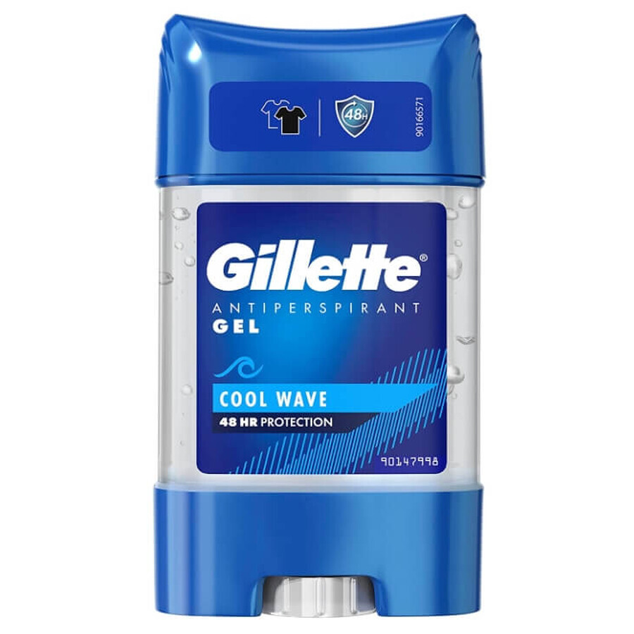 Gillette, Cool Wave, Antiperspirant in elu for men, 70 ml