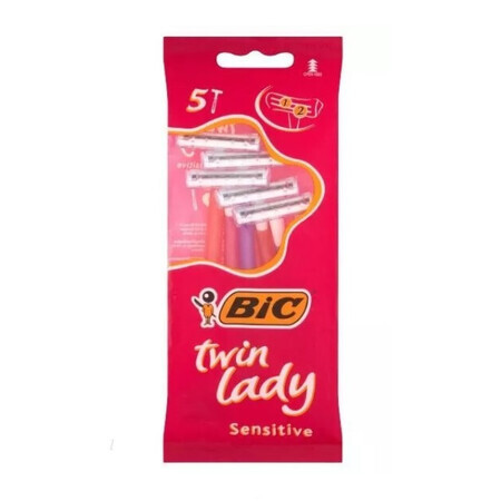 BIC Twin Lady shaver, 5 pieces