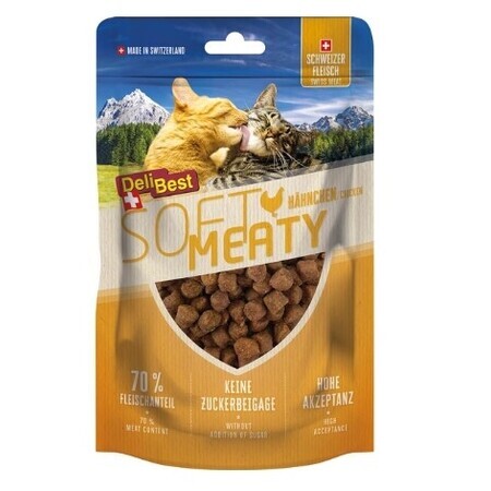 DeliBest, carne blanda, pienso suizo para gatos, 100g