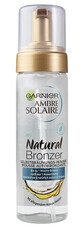 Garnier, Ambre Solaire Natural Bronzer, Mousse autobronceadora con agua de coco nutritiva, 200 ml