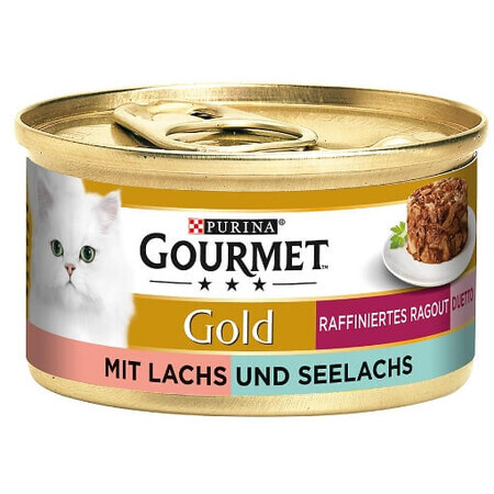 Purina, Gourmet Gold Geraffineerde Ragout, Nat kattenvoer, bot, 85g