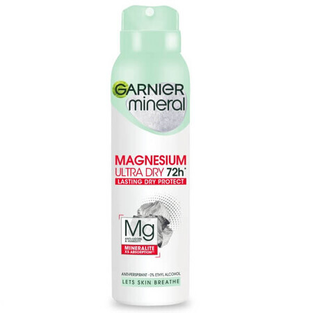 Garnier Mineral Magnesium Spray antitraspirante ultra secco, 150ml