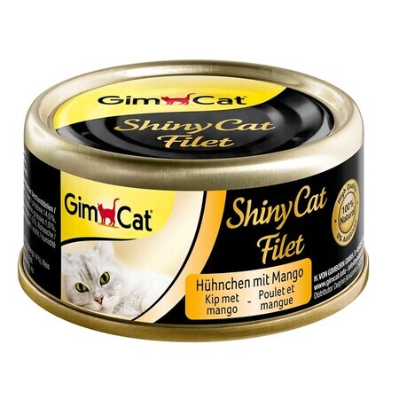 GimCat, Shinycat, Filete de pollo con mango, 70g