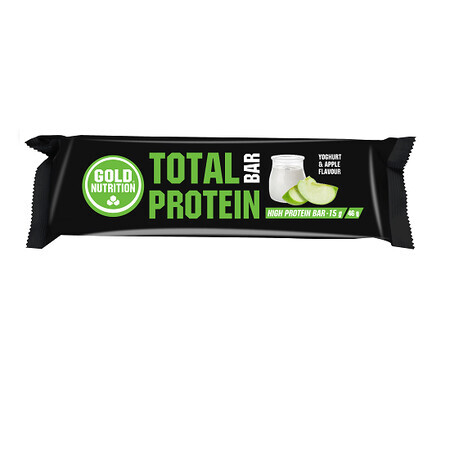 Barrita Total Protein Yogur de Manzana, 46 g, Gold Nutrition