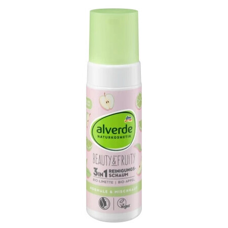 Alverde, Beauty amp;Fruity, Face Wash Espuma limpiadora facial, 150 ml