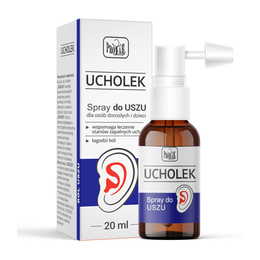 Ucholek Ear Spray 20 ml - ¡Larga duración!