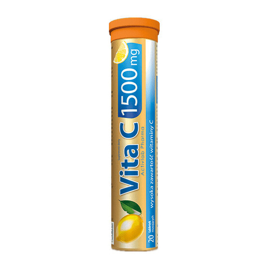 Vita C 1500mg Orangengeschmack, 20 Brausetabletten