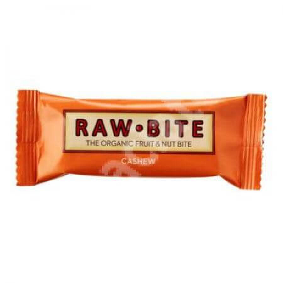 Barrita de fruta ecológica y anacardos, 50 g, Raw Bite