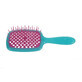 Janeke Superbrush hairdressing brush for detangling wax Turquoise pink wax