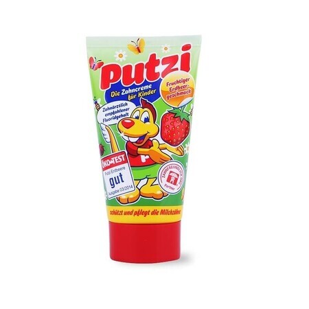 Putzi, Pasta de dientes para niños, fresa, 50ml