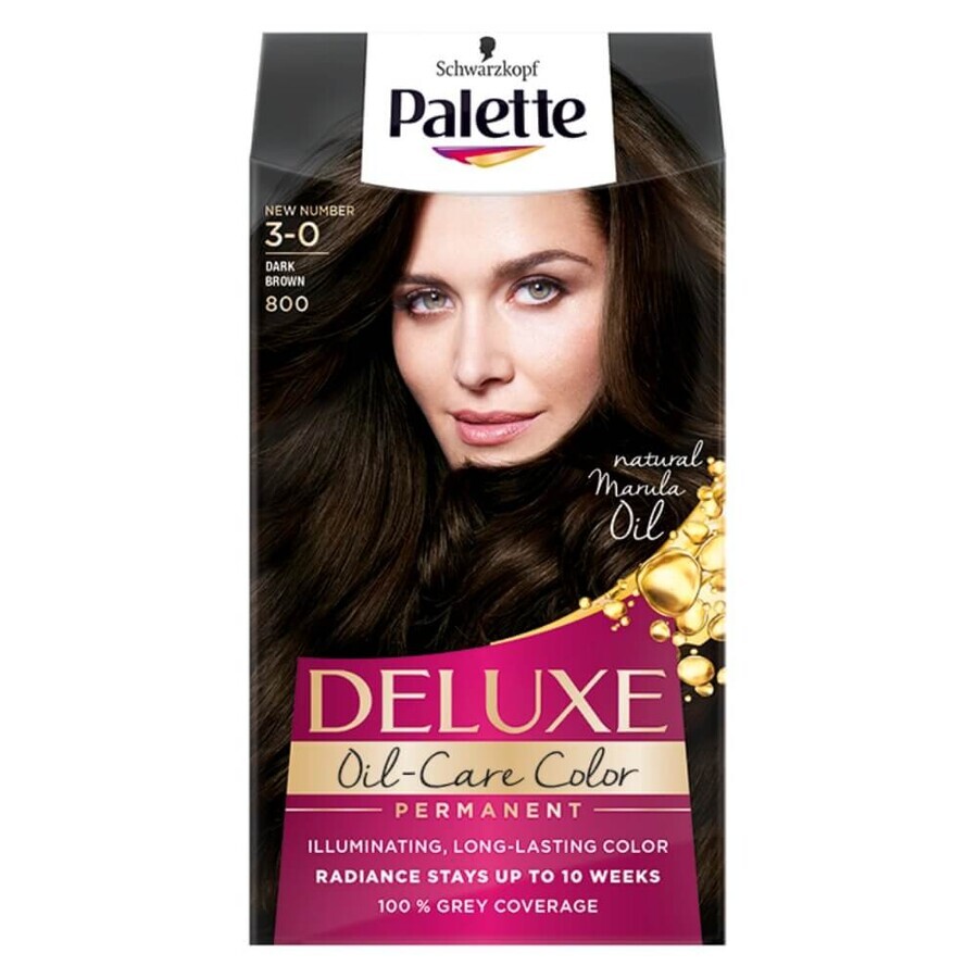 Paleta Deluxe Oil-Care Paleta Oil-Care Cera colorante con micro-aceite 800 (3-0) abedul oscuro