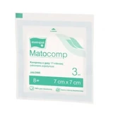 Matocomp Gas-Kompressor 17 Fäden, 8 Lagen, 7 x 7 cm, 3 Stück - Lange Lebensdauer!