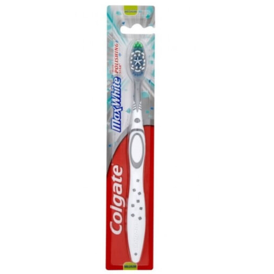 Colgate, Max White, Spazzolino da denti, medio, 1 pz.