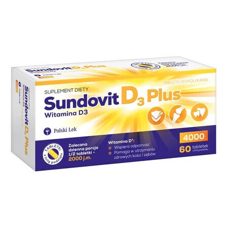 Sundovit D3 Plus, 60 comprimidos