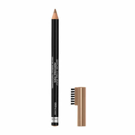 Rimmel Brow This Way Lápiz de Cejas Profesional con Pincel 003 Rubio