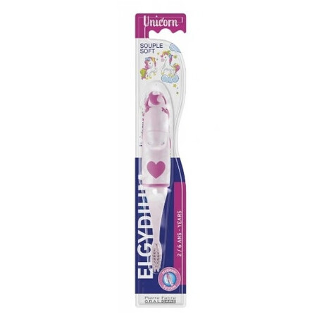 Brosse à dents Elgydium Unicorn pour les enfants de 2 à 6 ans