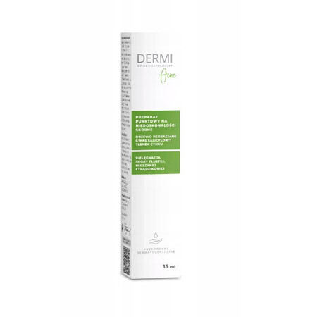 Dermi By Dermatologist Acne, Behandlung für Hautunreinheiten, fettige, Mischhaut und zu Akne neigende Haut, 15 ml