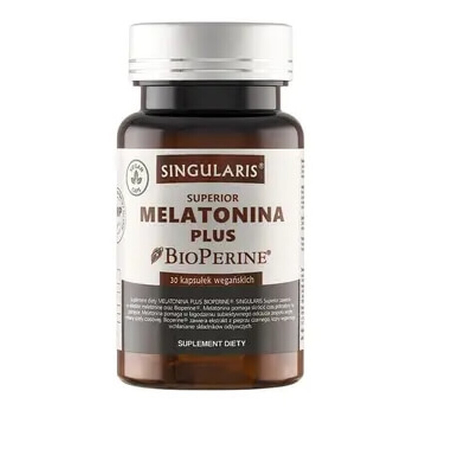 Singularis Melatonina Plus BioPerine, 30 cápsulas