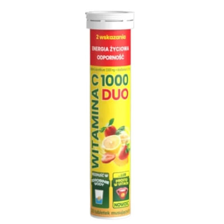 Vitamina C 1000 DUO, 20 comprimidos efervescentes