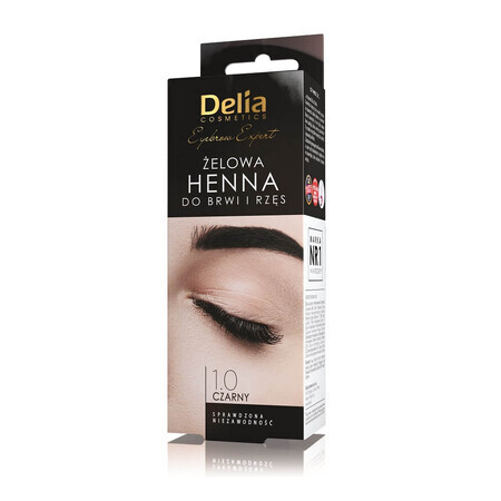 Delia Eyebrow Expert Augenbrauen und Wimpern Henna 1.0 schwarz, 15ml