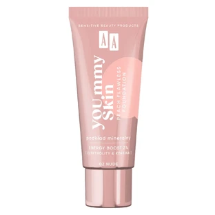 AA YOU.mmy Skin Peach Flawless Foundation fond de ten mineral 02 Nude, 30ml