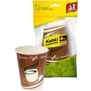 Jan Niezbdny, Papieren bekers 250ml, 6 stuks