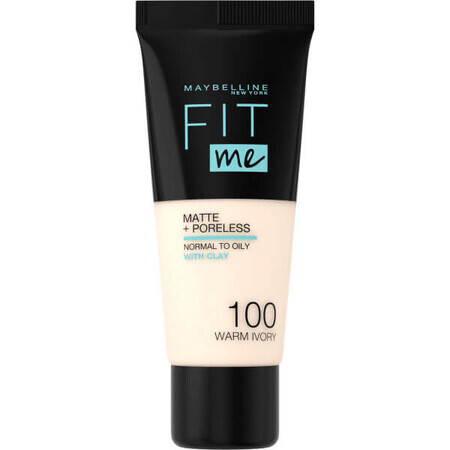 Maybelline 100 Warm Ivory Fond de teint matifiant 30ml