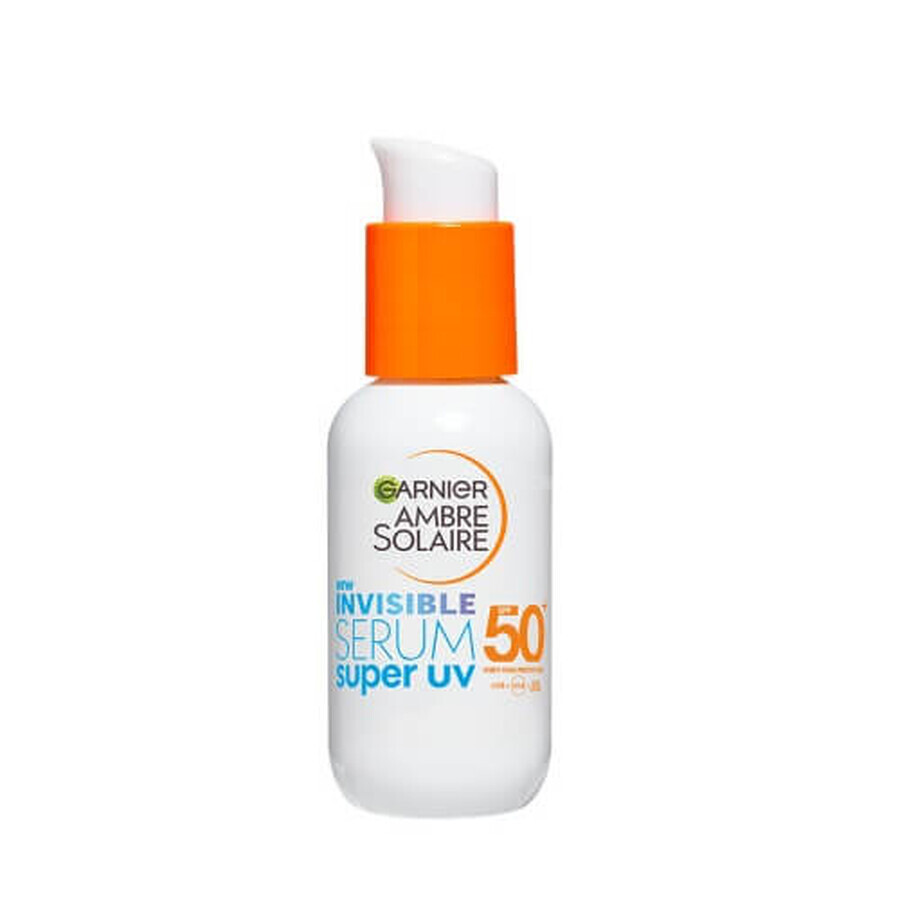 Garnier Ambre Solaire Invisible Sérum Visage Super UV Protecteur SPF50+, 30ml