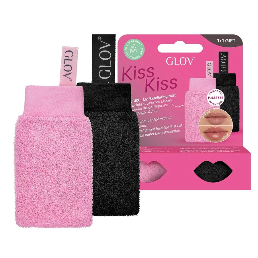Kit exfoliante labial Glov Kiss amp; Kiss