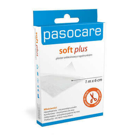 Pasocare Soft Plus, Apósito de vellón, 1 m x 6 cm, 1 ud - ¡Larga duración!