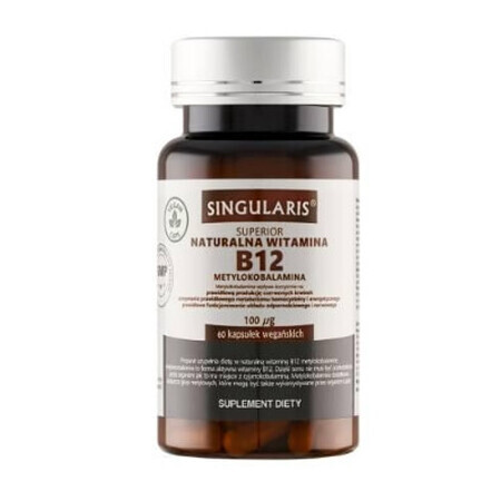 Singularis Natural vitamin B12 methylcobalamin 100 mcg, 60 capsules