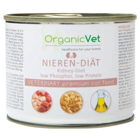 OrganicVet, kidney diet, Dietary cat food, 200 g