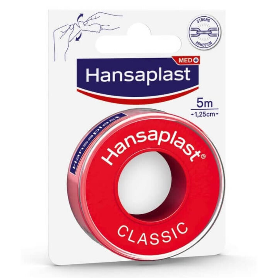 Hansaplast Classic, adhesivo en rollo, 5m x 1,25