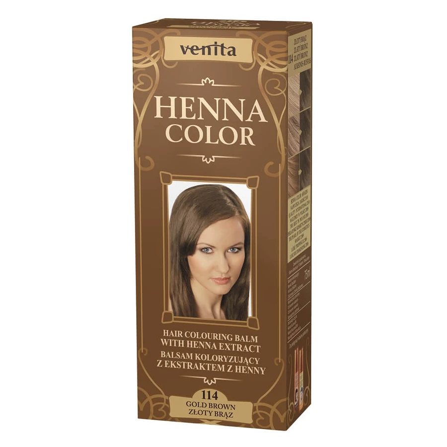 Venita Henna Loción colorante con extracto de henna 114 Golden brz, 75ml