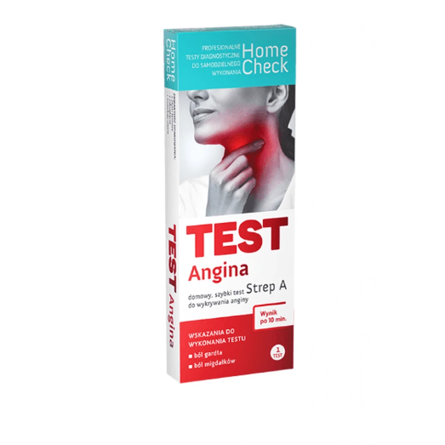 Strep A - Angina Test rapide pour la détection des streptocoques du groupe A - Longue durée de conservation !