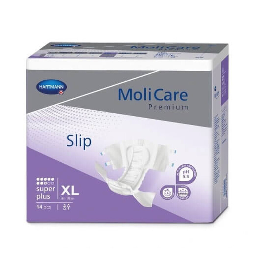 Pañales Molicare Premium Slip, Super Plus, XL, 14 uds - ¡Larga Duración!