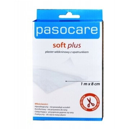 Pasocare Esparadrapo Esparadrapo Soft Plus, 1m x 8cm, Soft Plus, 1 ud - ¡Larga duración!