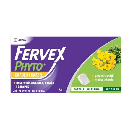 Fervex Phyvex Phyto Gardo y tos, 20 comprimidos