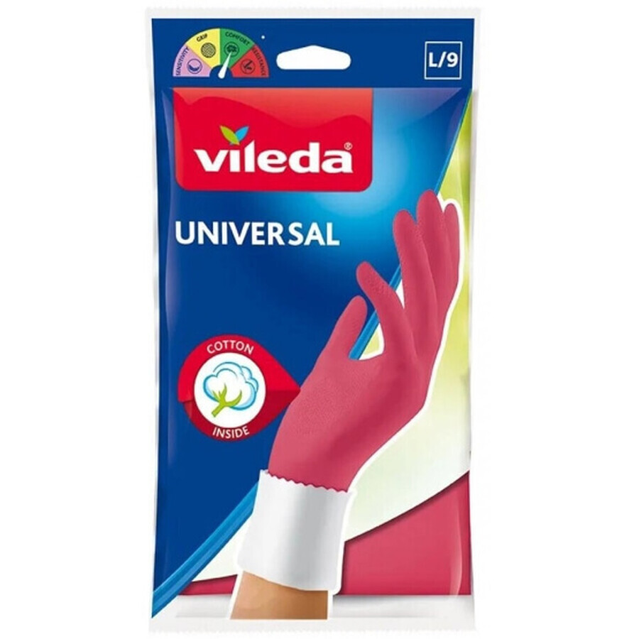 Vileda, guantes multifunción, talla L, 1 par