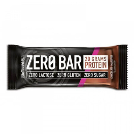 Barrita Proteica Chocolate y Mazapán Zero Bar, 50 g, BioTechUSA