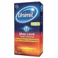 Unimil Max Max Love Time Control Befeuchtete Latex-Kondome, 12 Stück